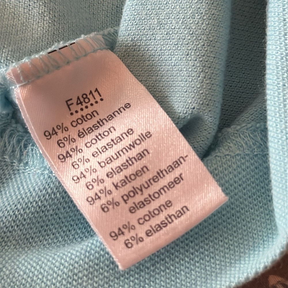 LACOSTE Girl’s Blue Polo Shirt, size Medium - Picture 8 of 10